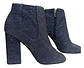 Botines Marc Fisher De Textil Brillante Taco Alto - Talla 40 - Miniatura 3