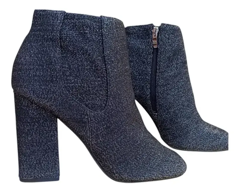 Botines Marc Fisher De Textil Brillante Taco Alto - Talla 40 3