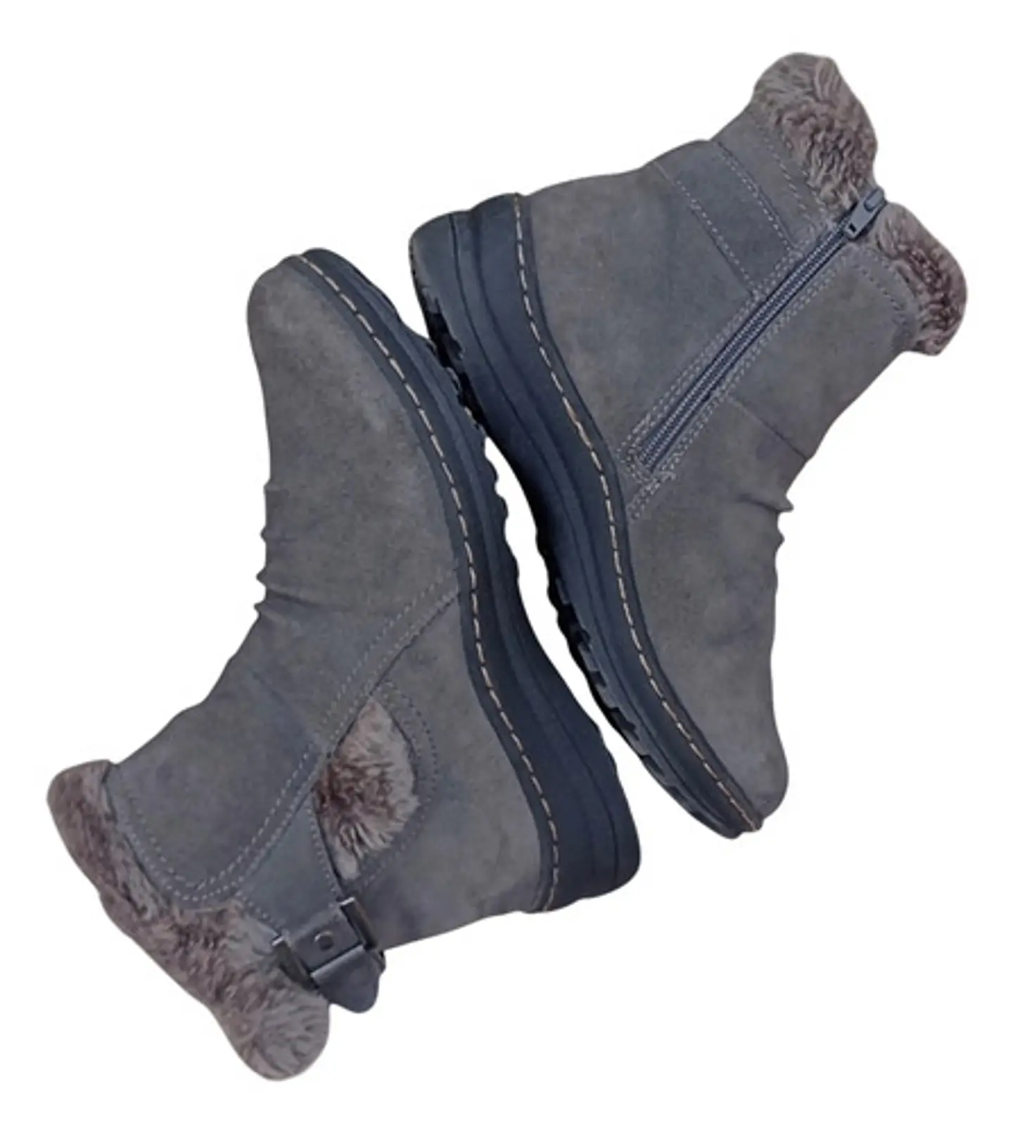 Botín Plano Importado Baretraps Cuero Gamuza - Talla 37.5 2