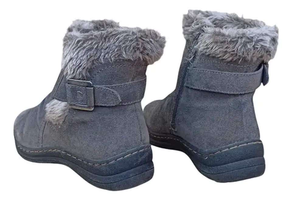 Botín Plano Importado Baretraps Cuero Gamuza - Talla 37.5 5