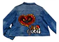 Chaqueta Mezclilla Con Parche Lentejuelas Talla Grande 2xl - Miniatura 3