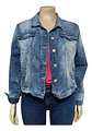 Chaqueta Mezclilla Con Parche Lentejuelas Talla Grande 2xl - Miniatura 4