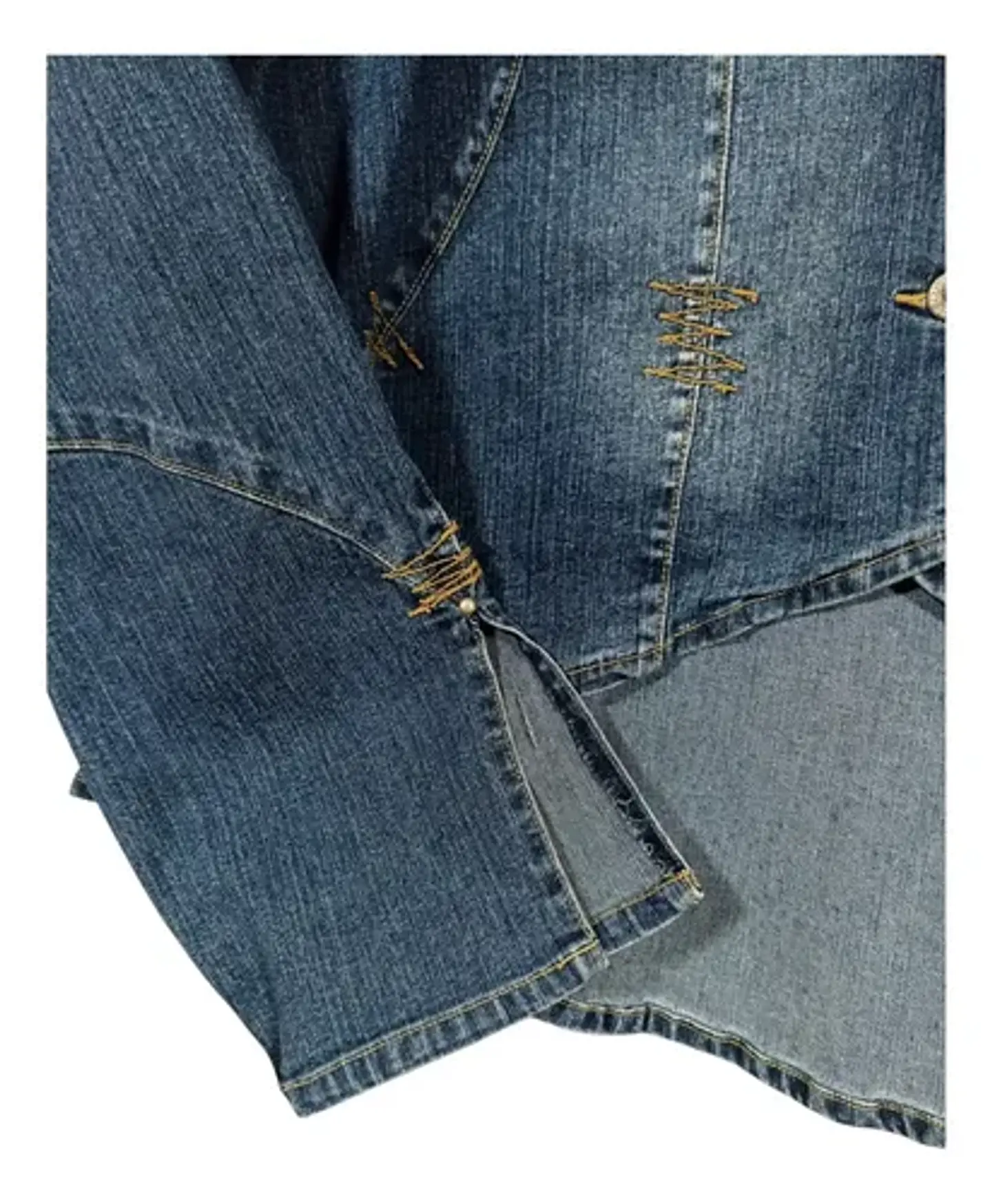 Chaqueta de Mezclilla Tipo Blazer Para Mujer Talla Grande 3XL 8