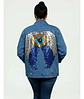 Chaqueta Mezclilla Alas Y Ojo Turco De Lentejuelas Xl - 2xl - Miniatura 1