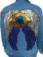 Chaqueta Mezclilla Alas Y Ojo Turco De Lentejuelas Xl - 2xl - Miniatura 9