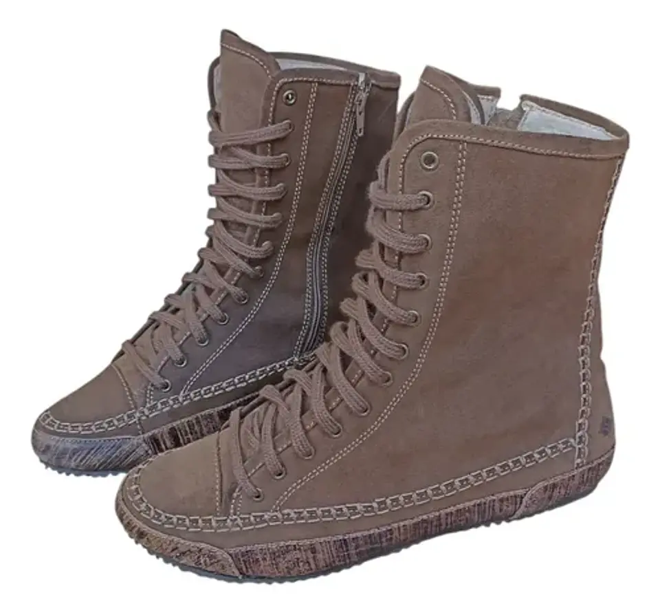 Botín Plano Tipo Zapatilla Ruff Hewn Cuero -  Talla 38.5 4