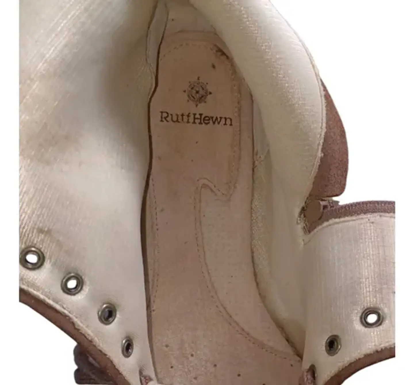 Botín Plano Tipo Zapatilla Ruff Hewn Cuero -  Talla 38.5 8