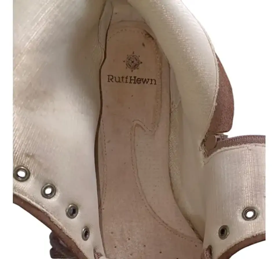Botín Plano Tipo Zapatilla Ruff Hewn Cuero -  Talla 38.5 8