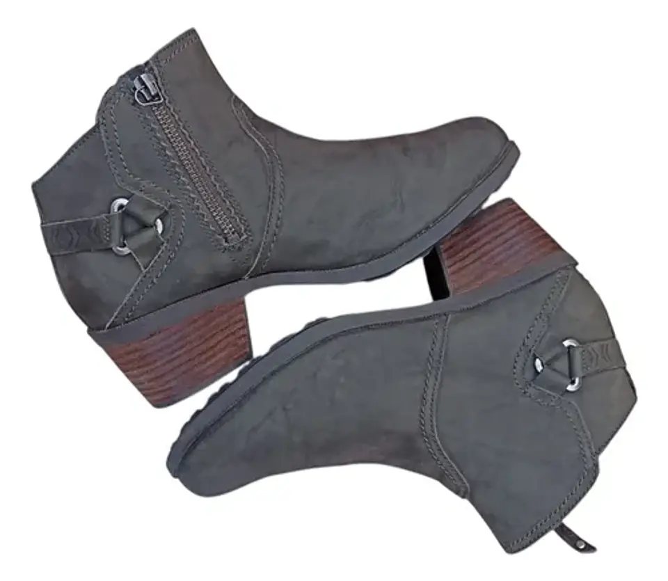 Botín 100% Cuero Verde Musgo Marca Teva - Talla 38 4