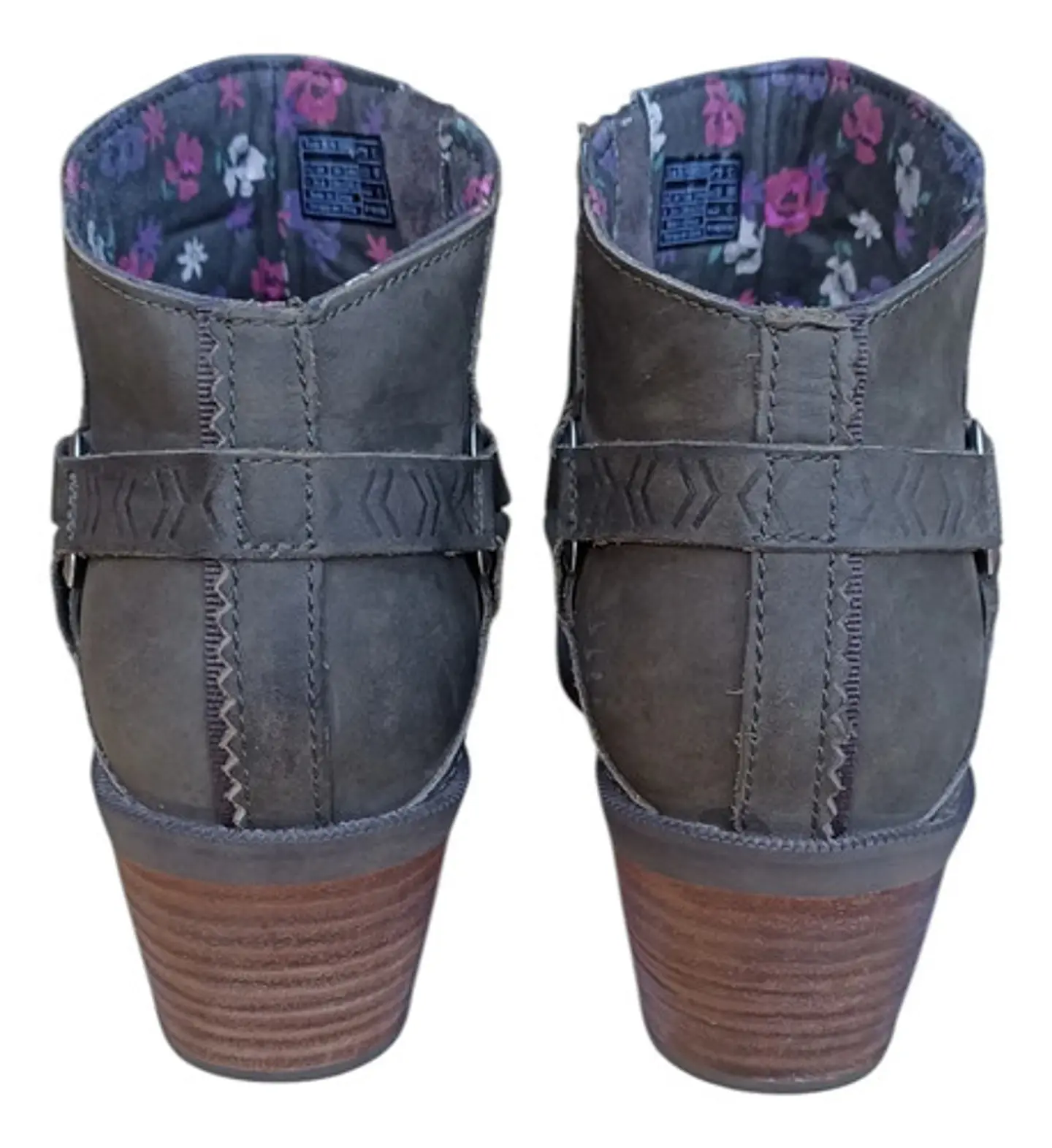 Botín 100% Cuero Verde Musgo Marca Teva - Talla 38 5