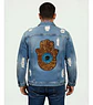 Chaqueta Mezclilla Unisex Roturas Y Mano De Hasma Lentejuela - Miniatura 2