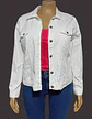 Chaqueta De Mezclilla Blanca Crossroads Talla Xl - 2xl - Miniatura 3