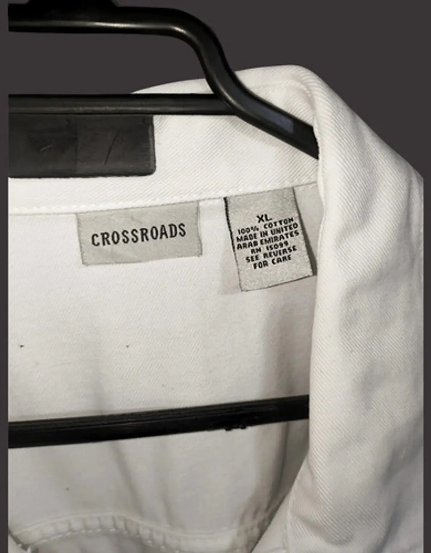 Chaqueta De Mezclilla Blanca Crossroads Talla Xl - 2xl 7