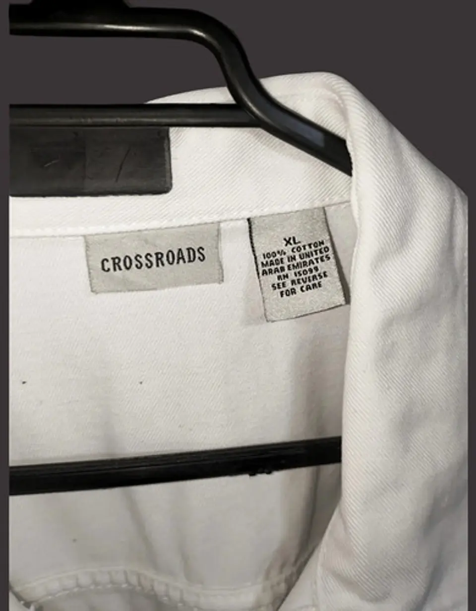 Chaqueta De Mezclilla Blanca Crossroads Talla Xl - 2xl 7