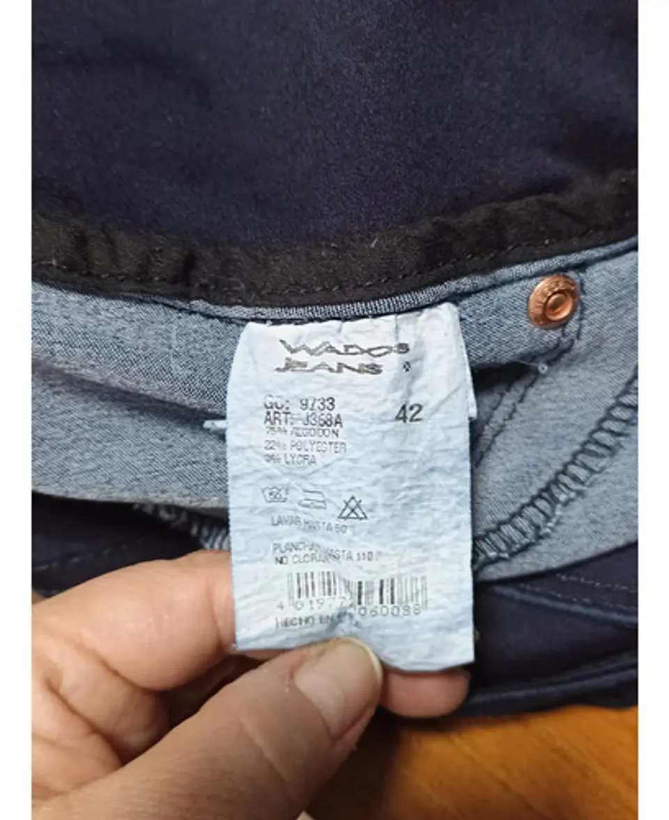 Jeans Wados Escultural Pitillo Push Up Stretch - Talla 42 6
