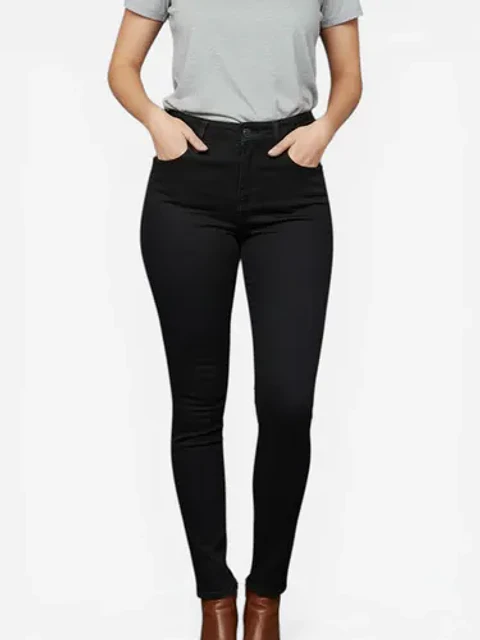 Jeans Wados Negro Pitillo Push Up Talla 40 - Semi Nuevo