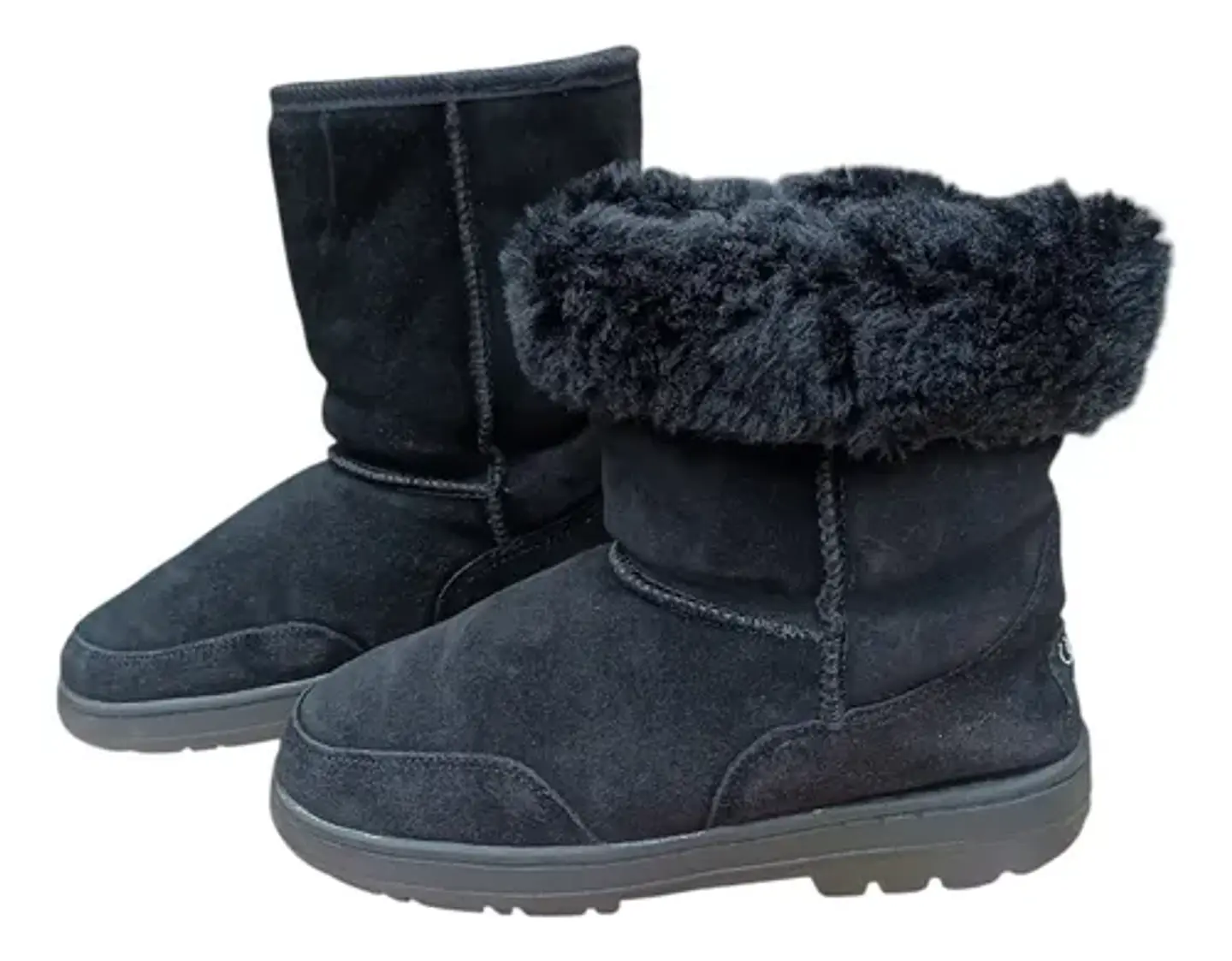 Bota UGG Australia Ultra Short Piel De Oveja Negra - Talla 37 5