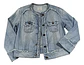 Chaqueta De Mezclilla Mango Corta Desflecada Mujer Talla S - Miniatura 5