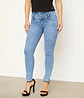 Jeans Mossimo Push Up Tiro Medio Bordado Floral Talla 44 - Miniatura 1