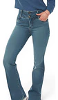 Jeans Wados Rectos Push Up Tiro Alto Pretina Ancha Talla 42 - Miniatura 1