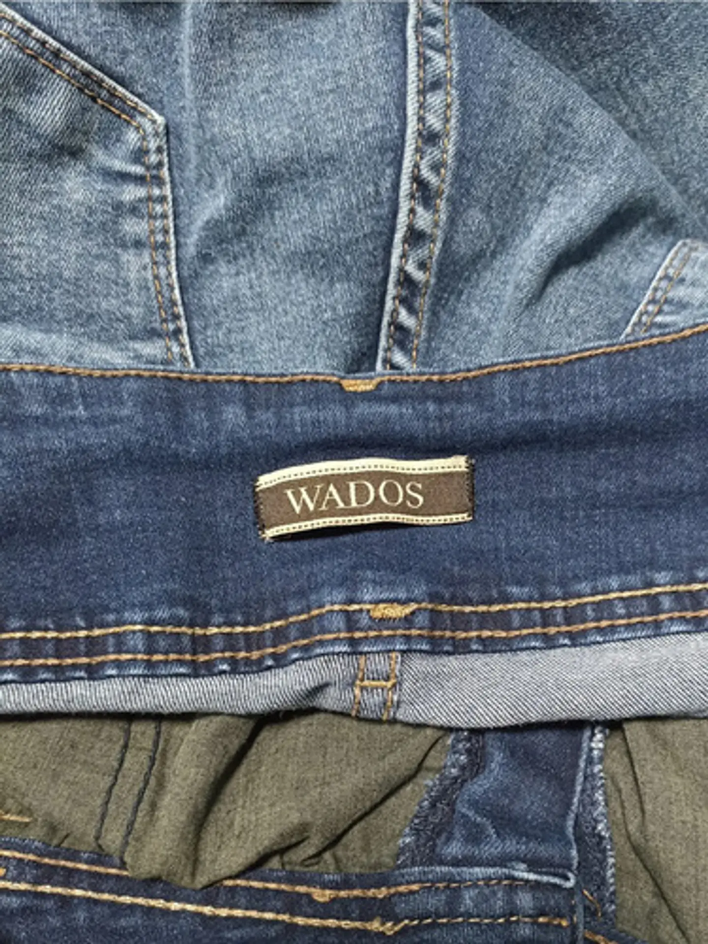 Jeans Wados Rectos Push Up Tiro Alto Pretina Ancha Talla 42 8