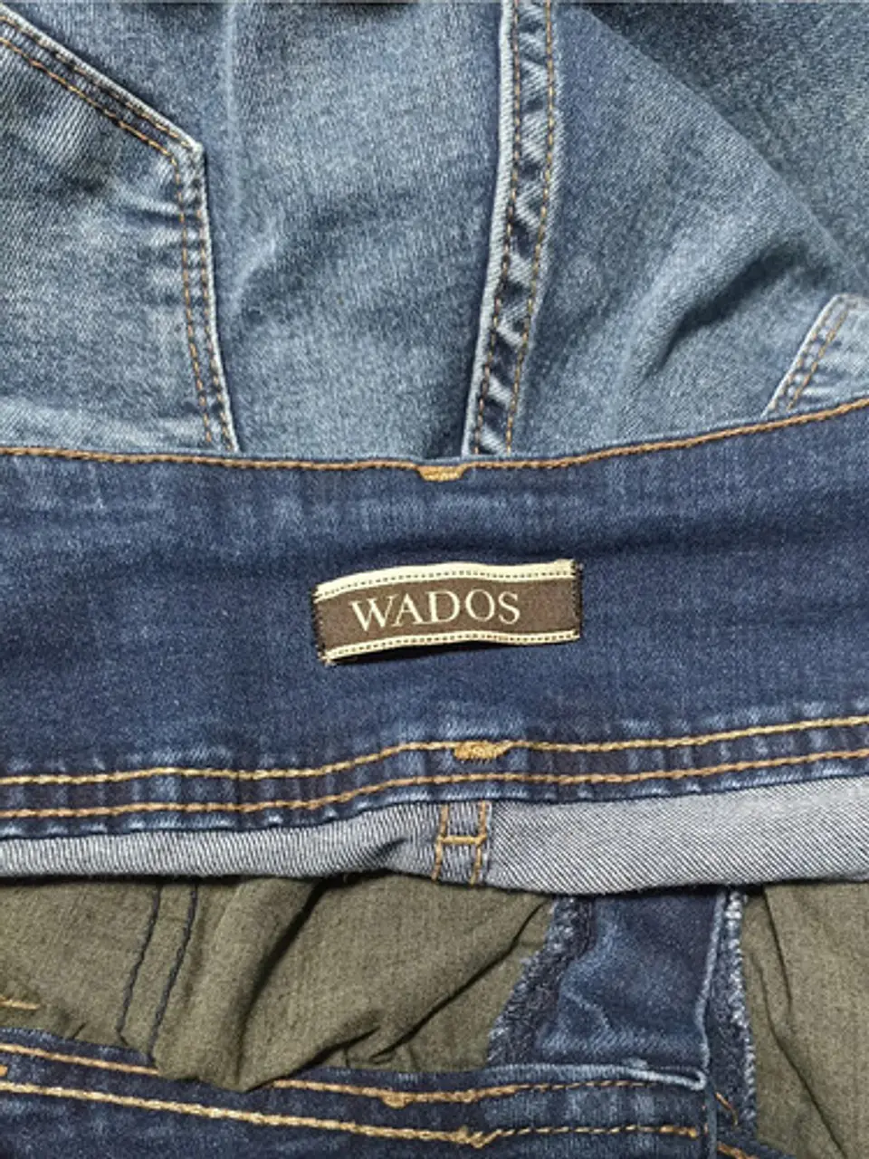 Jeans Wados Rectos Push Up Tiro Alto Pretina Ancha Talla 42 8