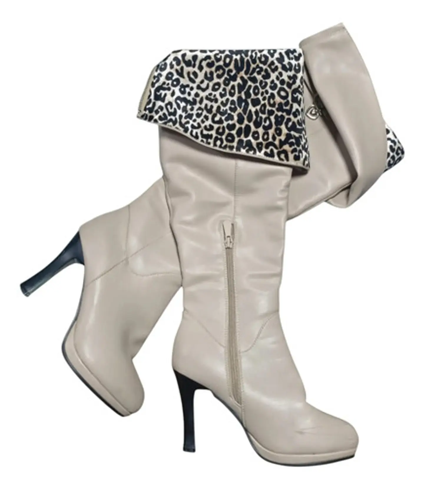 Botas Bucaneras Plegable Taco Alto Caña Estrecha - Talla 37.5  5