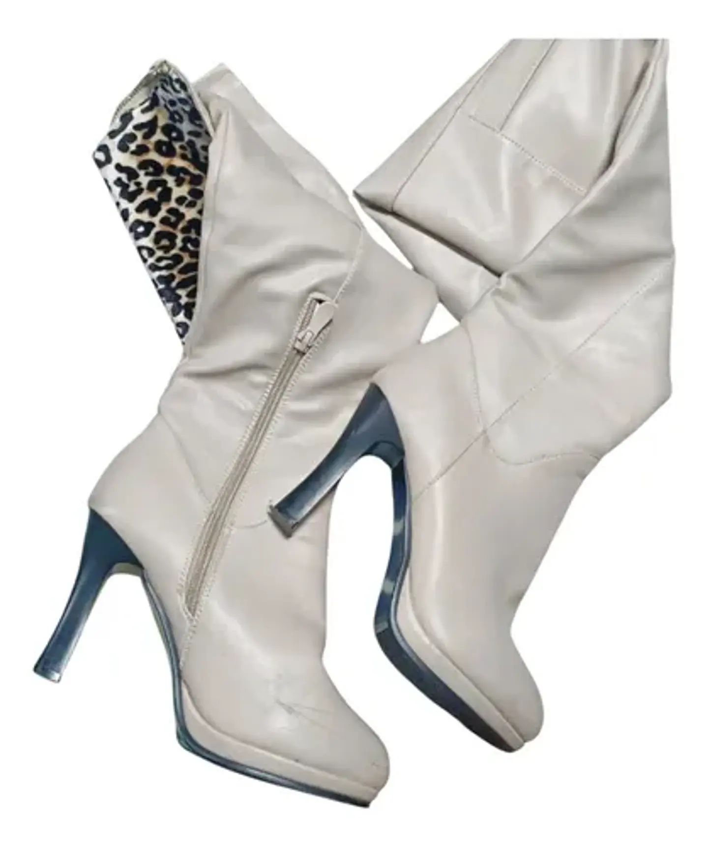 Botas Bucaneras Plegable Taco Alto Caña Estrecha - Talla 37.5  6