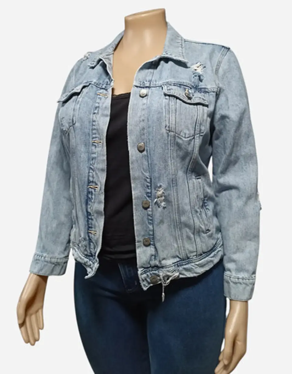 Chaqueta Mezclilla Old Navy Con Alas De Lentejuelas Talla Xl 4