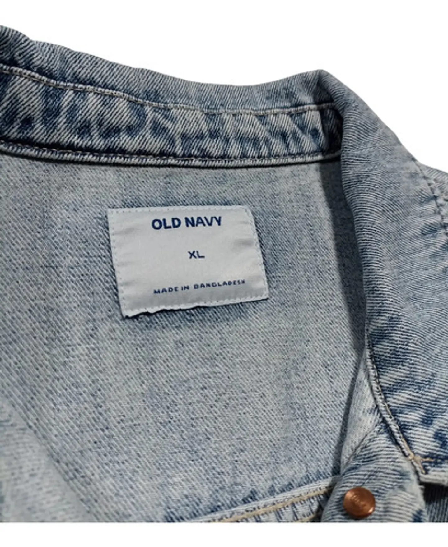 Chaqueta Mezclilla Old Navy Con Alas De Lentejuelas Talla Xl 8