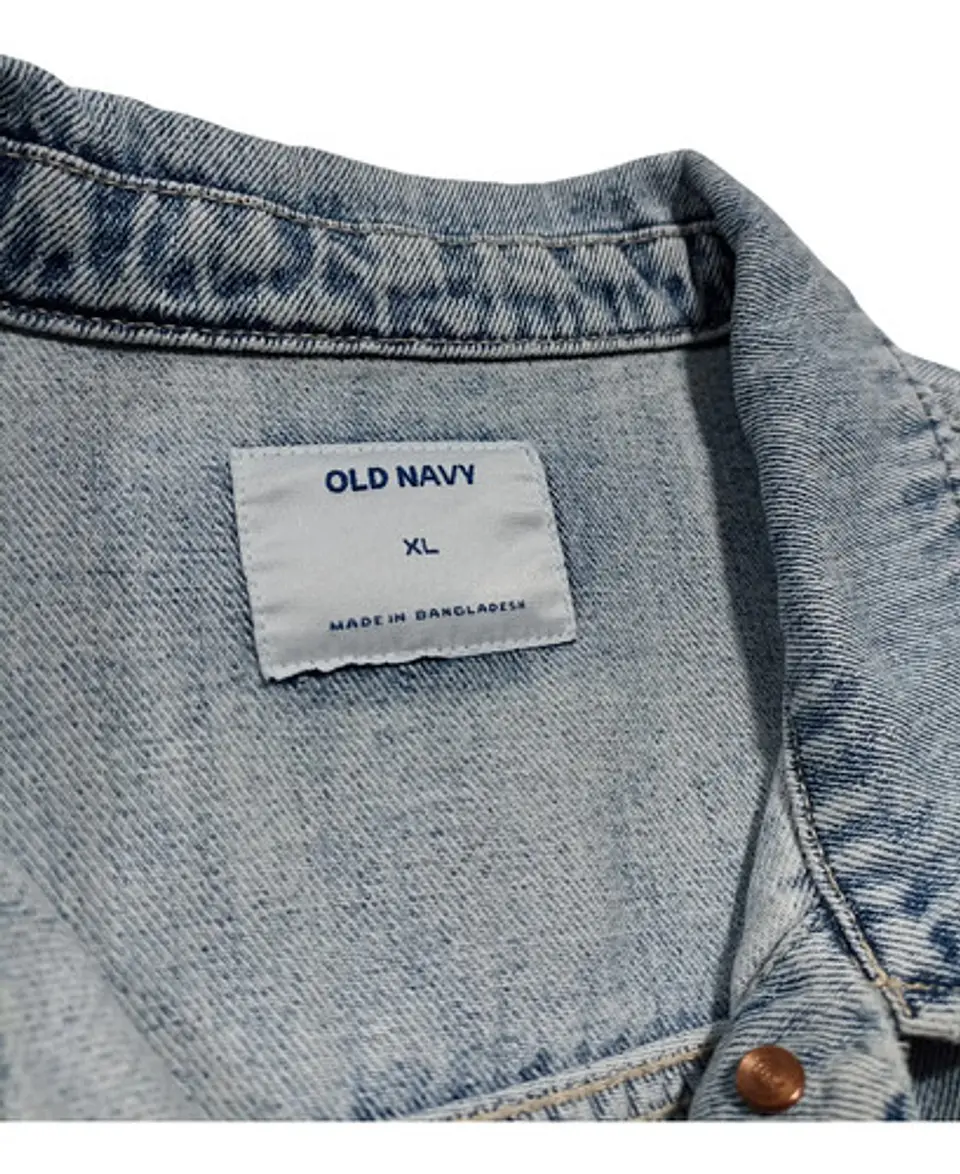 Chaqueta Mezclilla Old Navy Con Alas De Lentejuelas Talla Xl 8