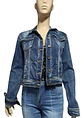 Chaqueta De Mezclilla Mujer Azul Clásica Talla L / Xl - Miniatura 2