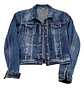 Chaqueta De Mezclilla Mujer Azul Clásica Talla L / Xl - Miniatura 4