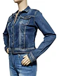 Chaqueta De Mezclilla Mujer Azul Clásica Talla L / Xl - Miniatura 5
