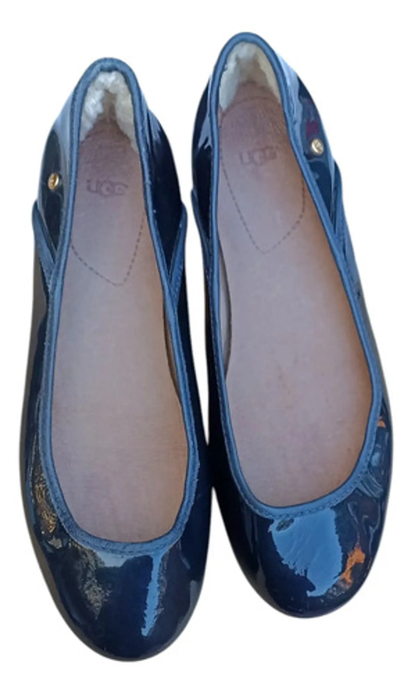 Ballerinas UGG Mujer De Charol Azul Marino - Talla 36.5 2