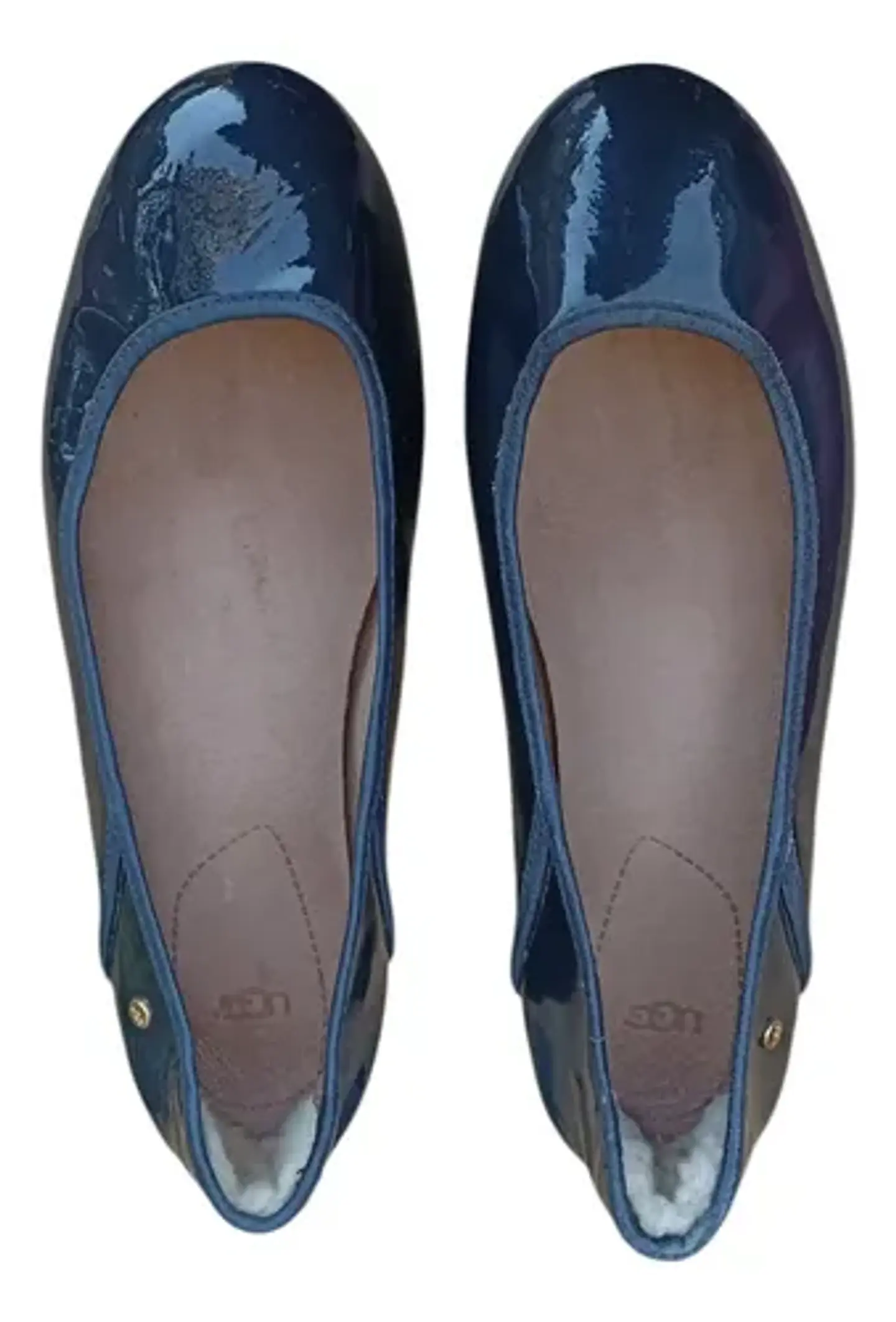 Ballerinas UGG Mujer De Charol Azul Marino - Talla 36.5 3