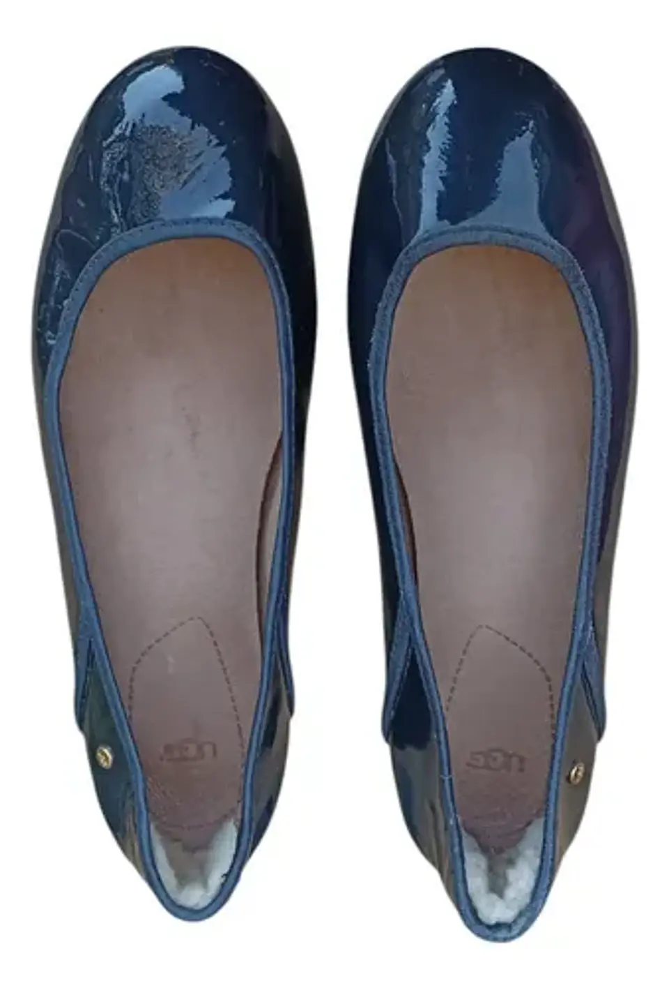 Ballerinas UGG Mujer De Charol Azul Marino - Talla 36.5 3