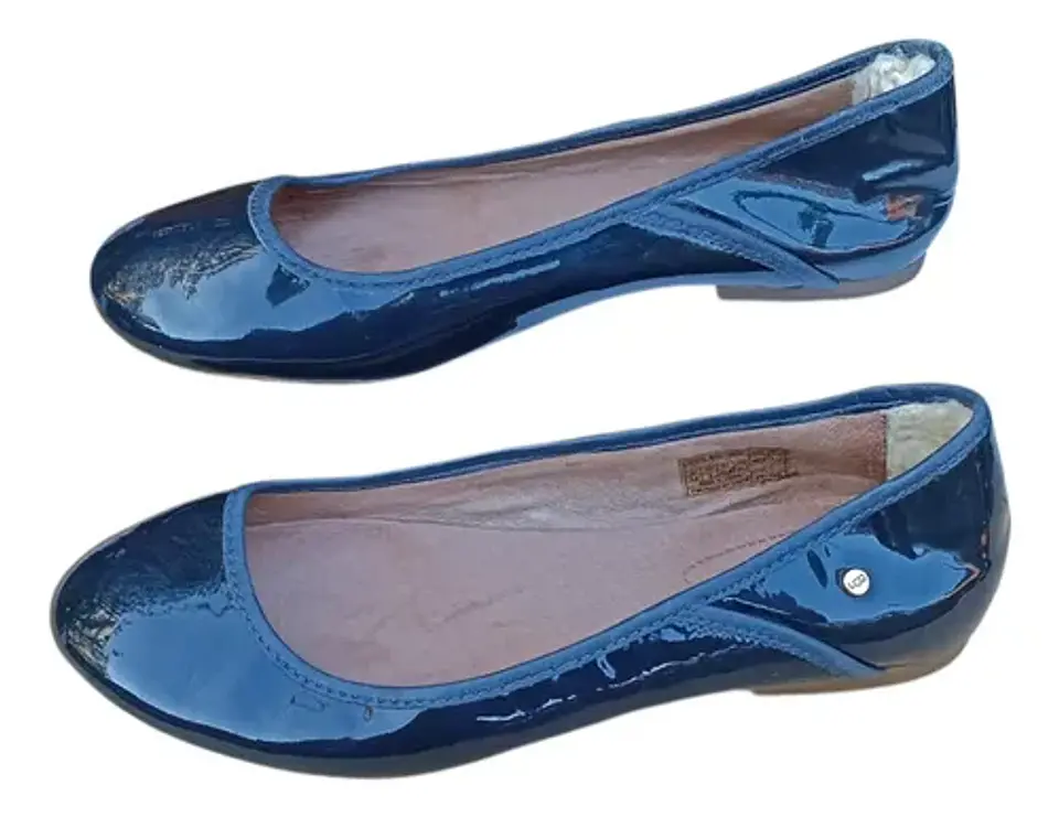 Ballerinas UGG Mujer De Charol Azul Marino - Talla 36.5 4