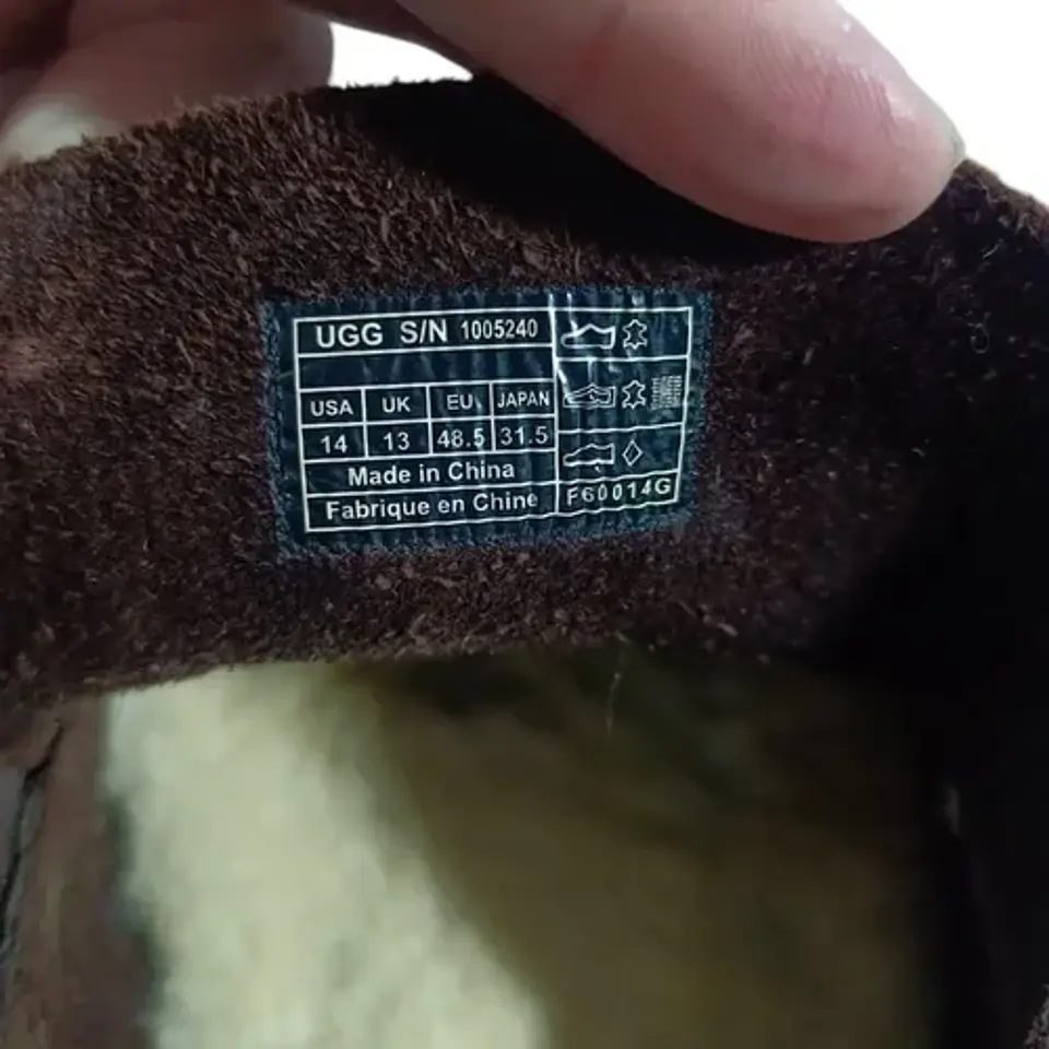 Mocasines UGG De Cuero Marrón Para Hombre - Talla 45.5 6