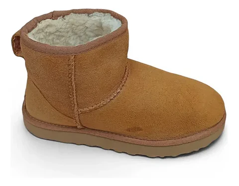 Bota UGG Classic Mini Cuero Y Lana De Oveja - Talla 36