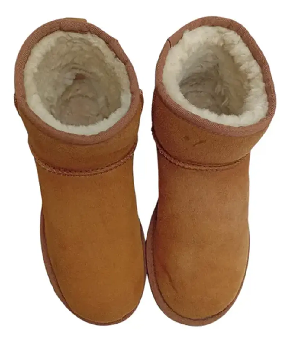 Bota UGG Classic Mini Cuero Y Lana De Oveja - Talla 36 5