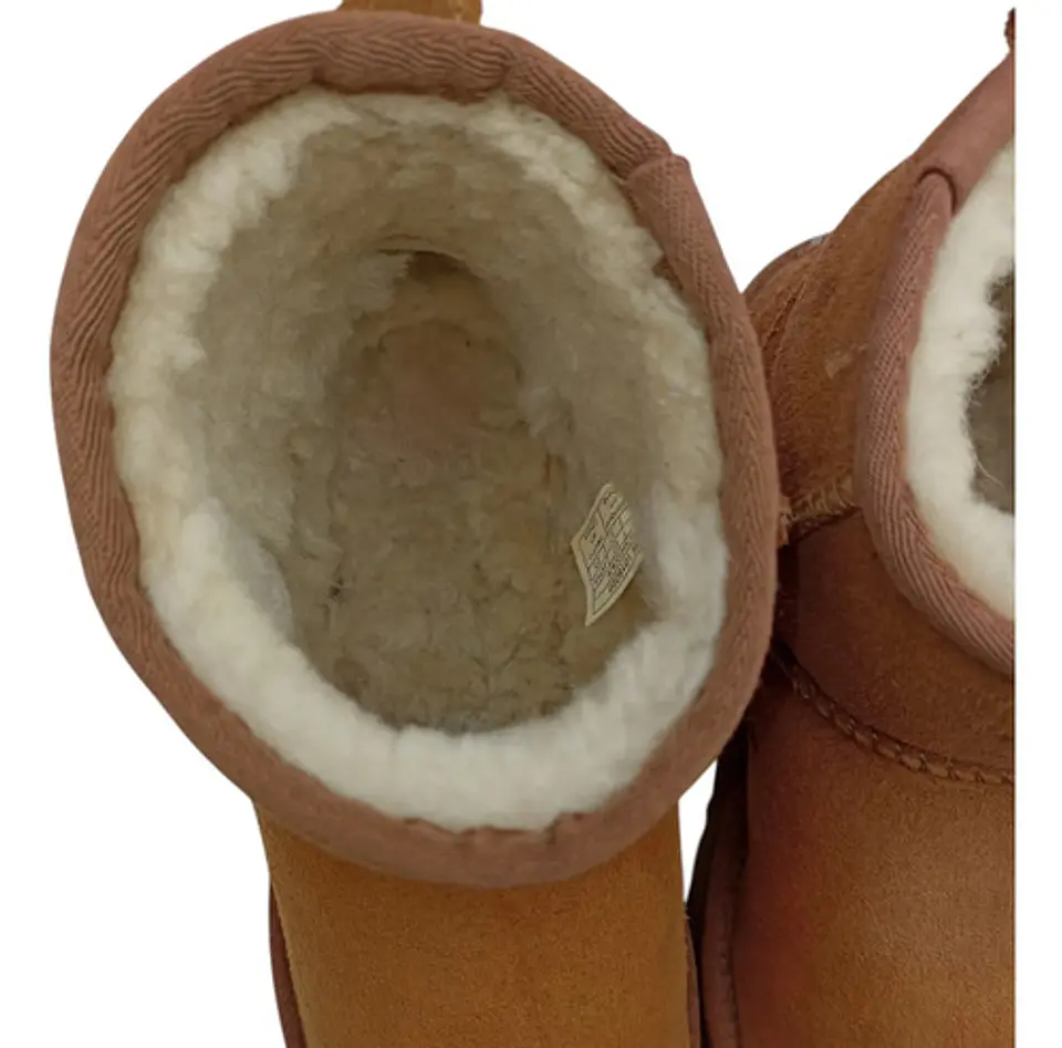 Bota UGG Classic Mini Cuero Y Lana De Oveja - Talla 36 7