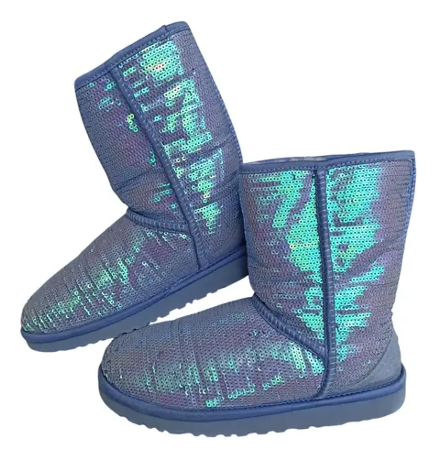 Bota UGG Classic Short Sparkles Cuero Y Lentejuela - Talla 39 3