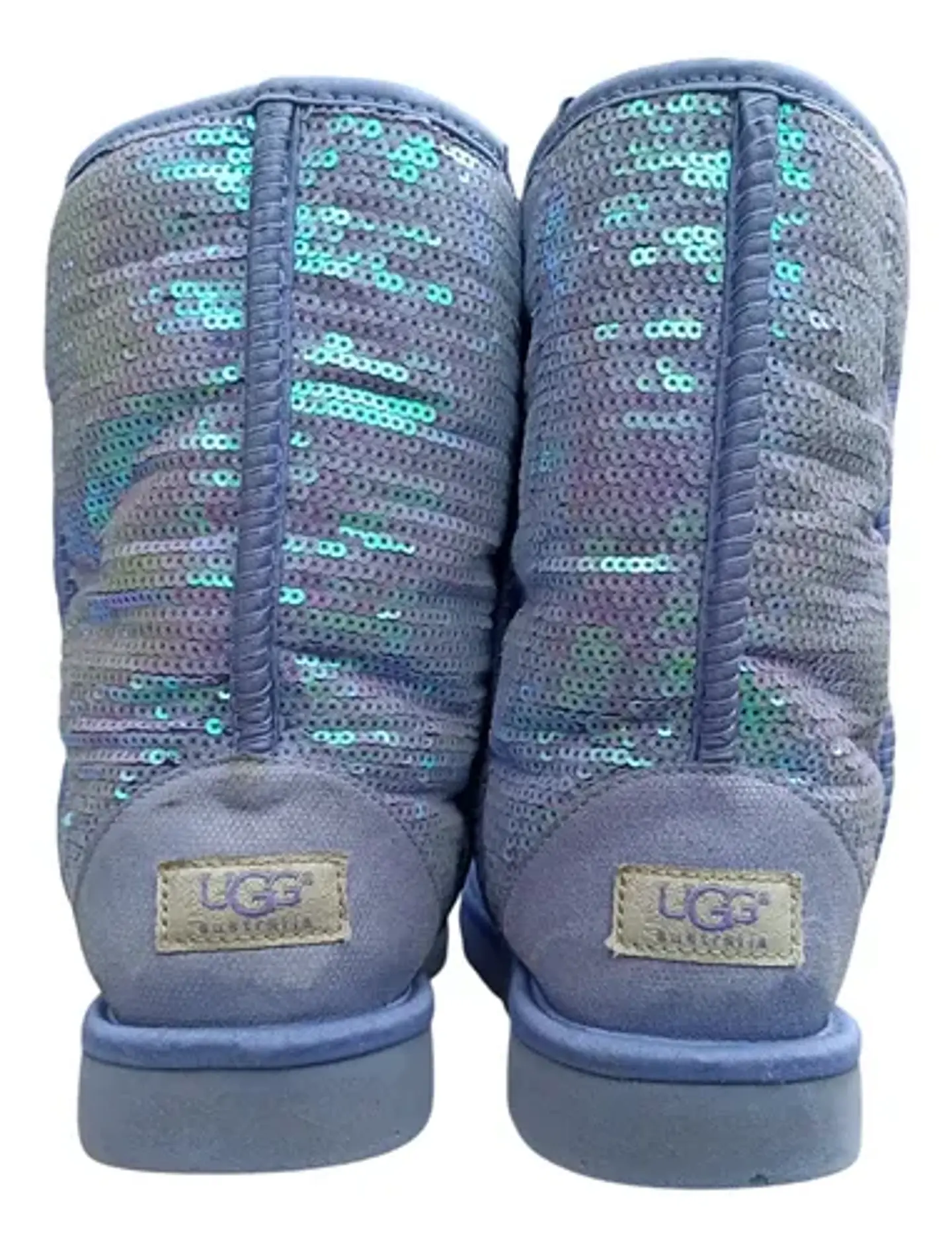 Bota UGG Classic Short Sparkles Cuero Y Lentejuela - Talla 39 4