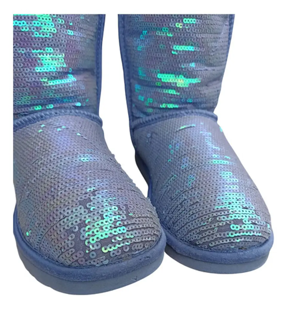 Bota UGG Classic Short Sparkles Cuero Y Lentejuela - Talla 39 5