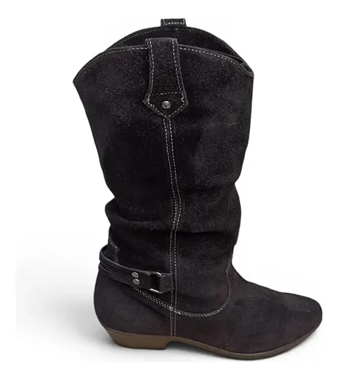 Botas Cowboy Térmicas Henri Pierre Cuero Gamuza - Talla 40