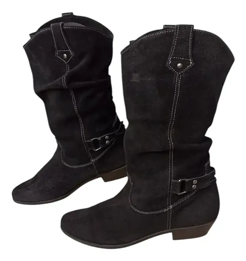 Botas Cowboy Térmicas Henri Pierre Cuero Gamuza - Talla 40 5