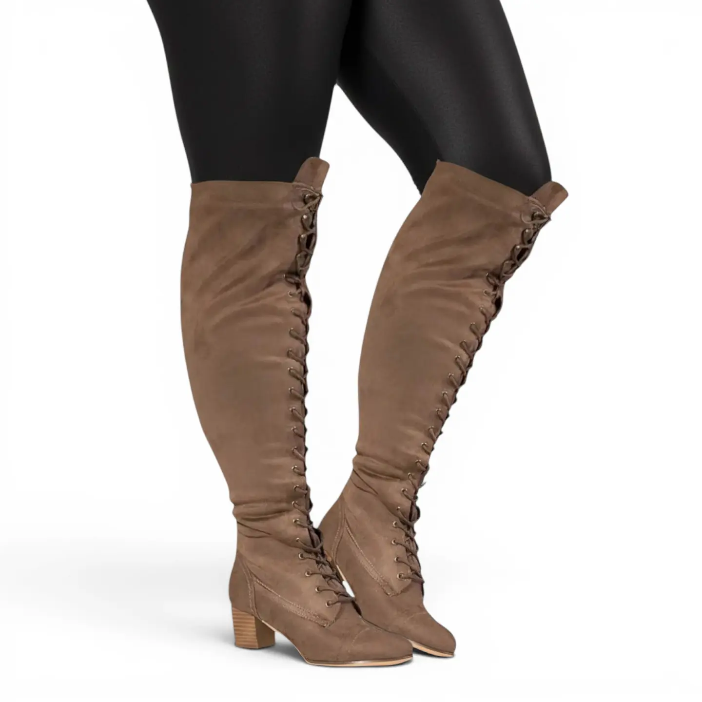 Botas de Caña Ancha Hasta La Rodilla Talla 39.5 a 40 1