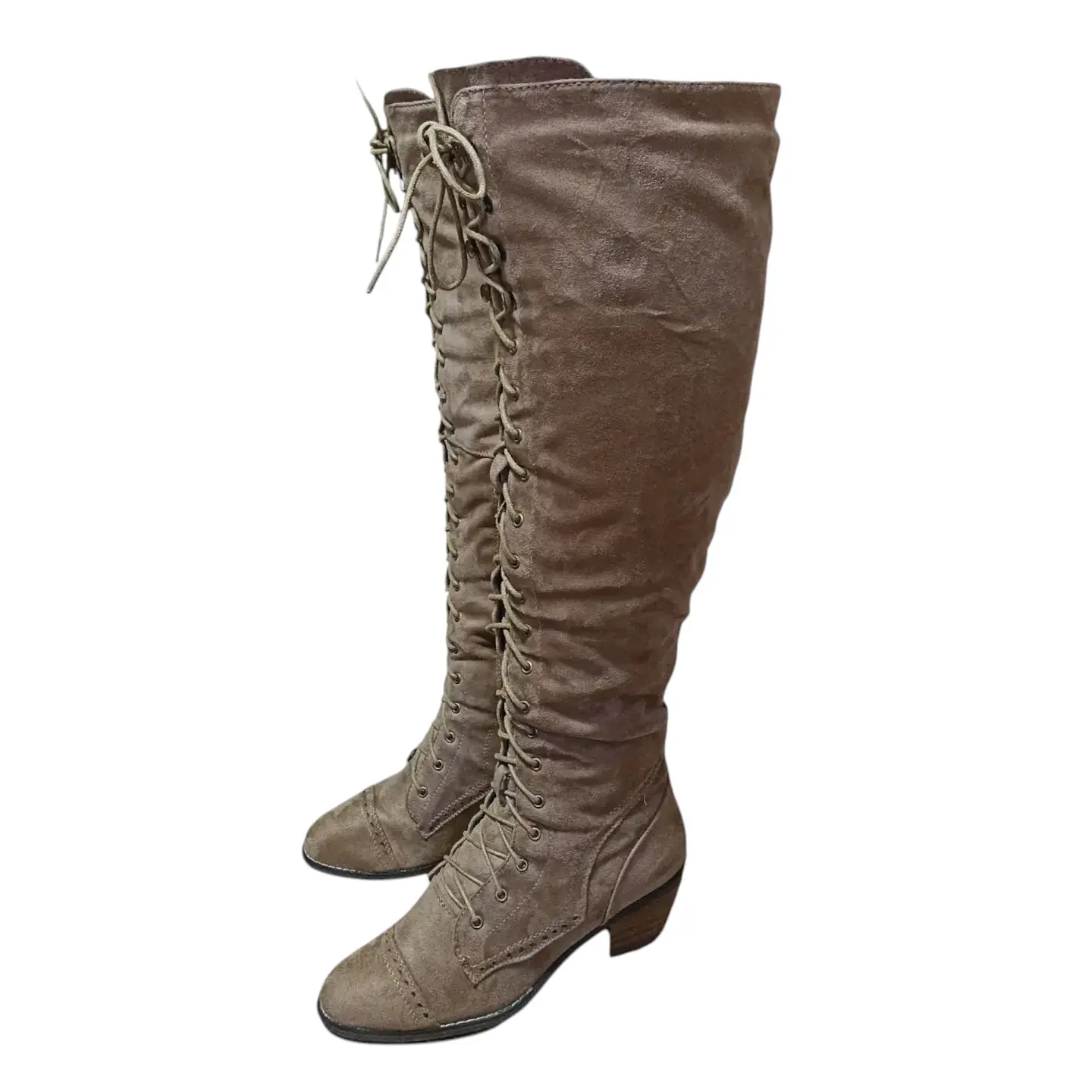 Botas de Caña Ancha Hasta La Rodilla Talla 39.5 a 40 4