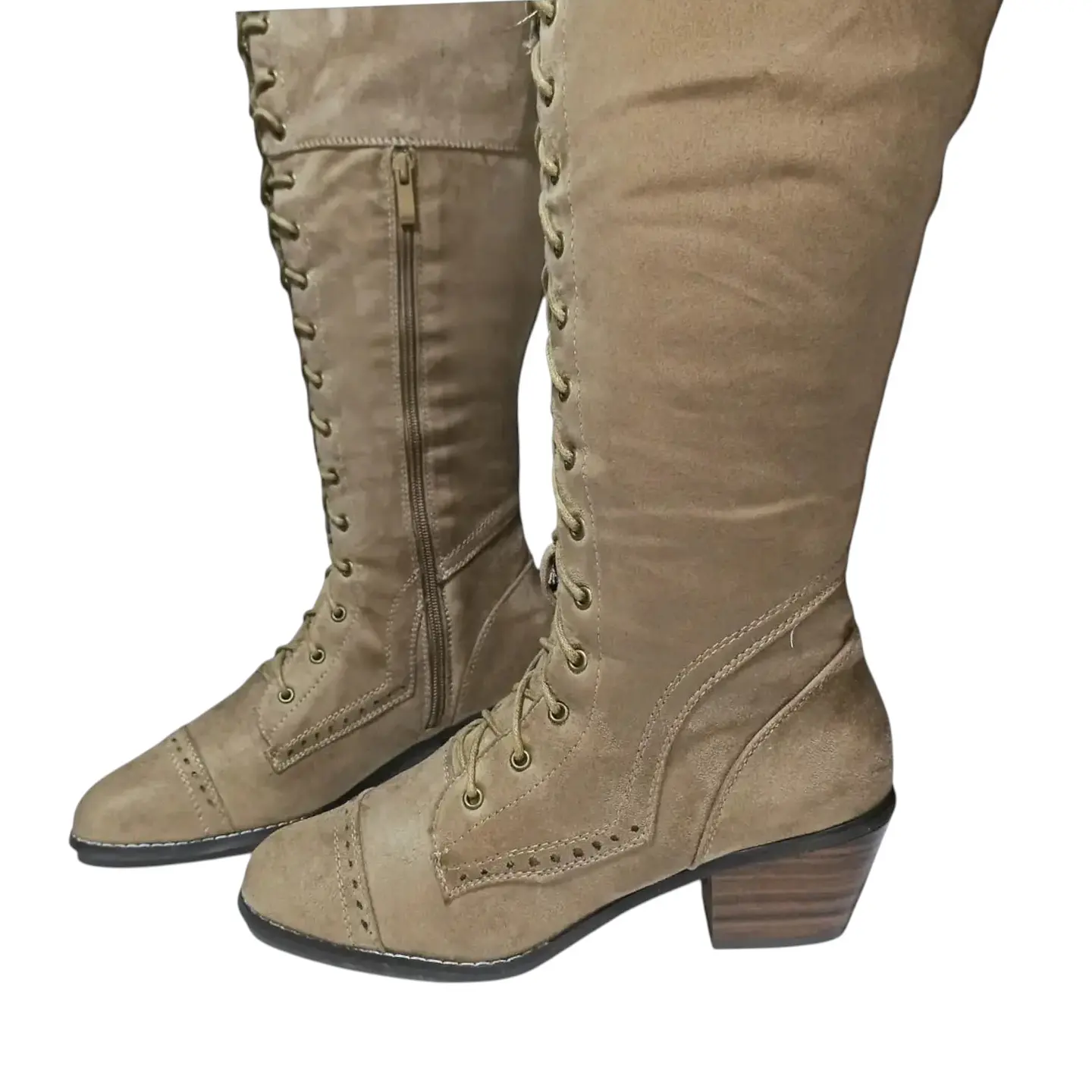 Botas de Caña Ancha Hasta La Rodilla Talla 39.5 a 40 5
